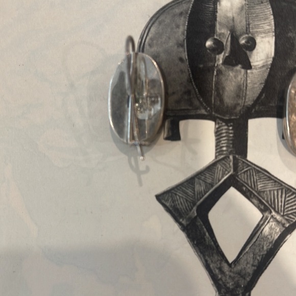 Sterling Silver Malachite(?) Earrings from Mexico - Picture 3 of 5